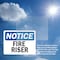 Signmission Fire Riser OSHA Notice Sign, Vinyl Decal, 7in W x 5in L, 2PK OS-2PACK-NS-D-57-L-12654 - alternate 5